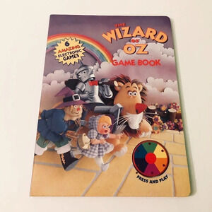 Vtg 1995 Wizard Of Oz  Game Book Press And Play Electronic Games Tormont